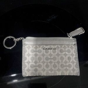 Coach credit card, change and keychain holder